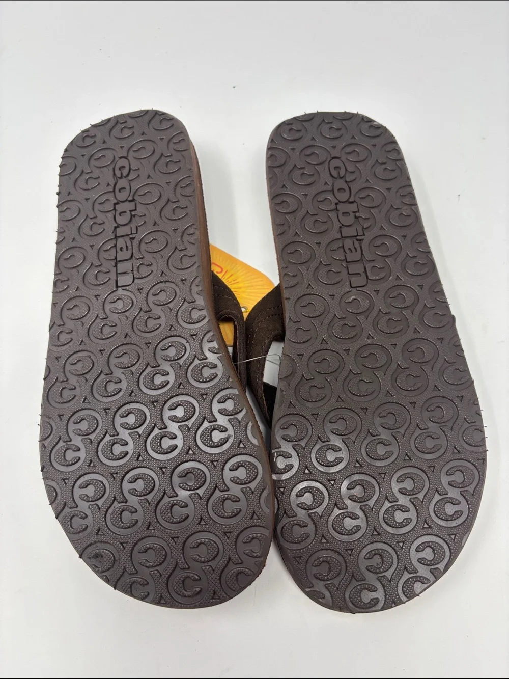 New Campo Del Sol by Cobian | Men's Brown Leather Flip Flop Sandals